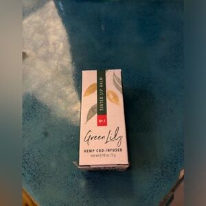 Tinted lip balm Color #1 Red Green Lily .18 oz 5 g